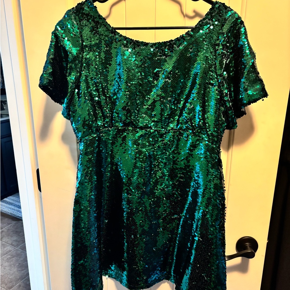 Sequin Green Dress